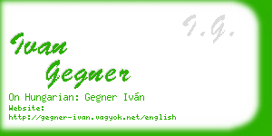 ivan gegner business card